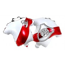 Globo metalizado camiseta de River Plate, 34x36 cm
