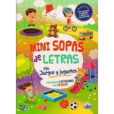 Mini sopa de letras infantil: Juegos y juguetes, 28x20 cm, tapa blanda - Libros Infantiles x Mayor