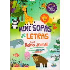 Mini sopa de letras infantil: Reino animal, 28x20 cm, tapa blanda - Libros de Actividades x Mayor
