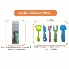 Set de accesorios de cocina para masas x 2 unidades Mayoristas juguetes para jardines y escuelas ACX2