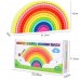 Arco Iris Montessori de Madera Apilable Didáctico 12 Piezas