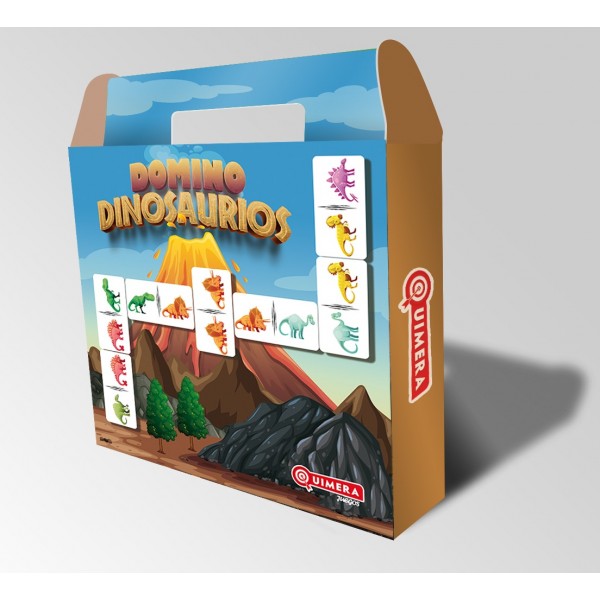 Juego de Dominó Dinosaurios, 28 piezas, en caja