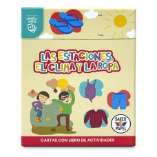 Juego de Cartas Didácticas las Estaciones el Clima y la Ropa– Temáticas Variadas | Aprendizaje Infantil | El Barco de Papel