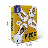 Juego de Mesa Picos de Rapidez y Destreza con Pinzas en Lata - Barco de Papel 