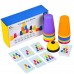 Juego de Vasos de Velocidad con Timbre y Tarjetas – Desafío Didáctico Mental 