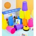 Juego de Vasos de Velocidad con Timbre y Tarjetas – Desafío Didáctico Mental 