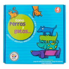 Juego de Mesa Didáctico Matemático "Como Perros y Gatos" - Desafío Numérico - Barco de Papel