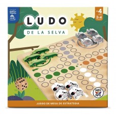 Ludo de la Selva- Juego de Mesa de Madera Didáctico y Familiar - Barco de Papel - Juegos Didácticos x Mayor
