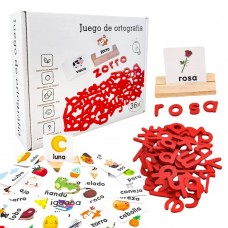 Juego de Ortografía Montessori: Aprendo a Leer y Escribir con Bloques de Madera