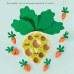 Juguete de Zanahorias de Madera - Tablero de Juego Sensorial Educativo