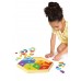 Tangram de Madera Grande Hexagonal Multicolor – 96 Piezas Didácticas 
