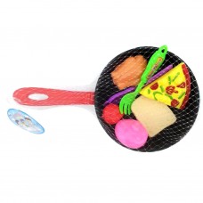 Kit de Cocina Infantil Set Sarten Comida Espátula - Juego de Rol Didáctico y Seguro por Mayor