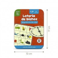 Juego de Mesa Lotería de Bichos Magnética de Viaje - Barco de Papel