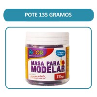 Masa plastilina infantil x 135 grs en pote para modelar con aroma - Juguetes didácticos para jardines de infantes x mayor P135