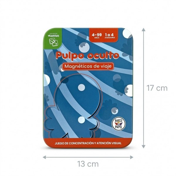 Juego Pulpo Oculto Magnético de Viaje - Barco de Papel