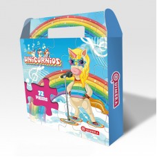 Puzzle Unicornios, en Caja, 72 piezas| Juguete Didáctico de Cartón por Mayor