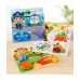 Rompecabezas de Encastre con Pizarra Colores Vivos Profesiones 22x22 cm | Juego Educativo 3 en 1 con Marcador para Niños M439