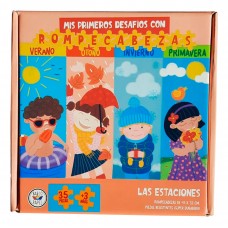 Rompecabezas Infantil “Mis Primeros Desafíos” – Las Estaciones 35 Piezas Educativo - El Barco de Papel