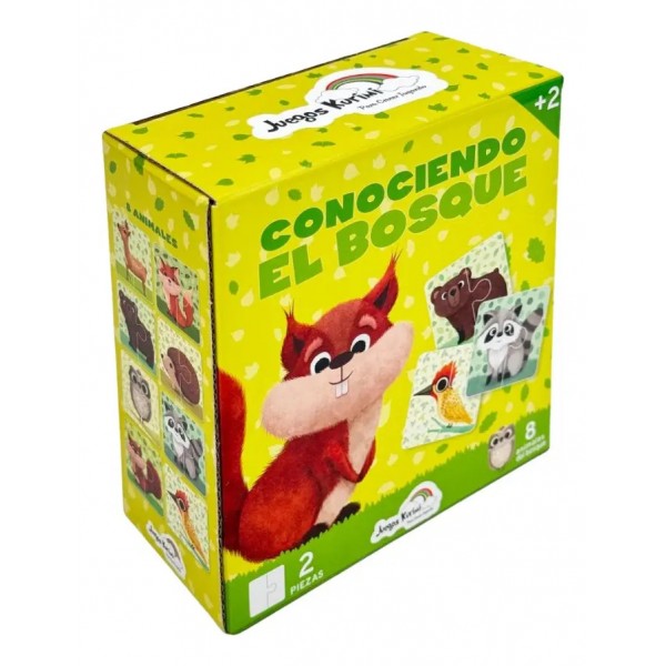 Rompecabeza Infantil + 2 Años Conociendo El Bosque - 8 Rompecabezas