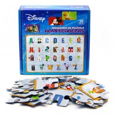 Rompecabezas Puzzle Abecedario de Película Disney - 35 Piezas - Barco de Papel 