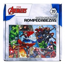 Rompecabezas Avengers 70 Piezas – Marvel / Disney Comics, cartón montado - El Barco de Papel