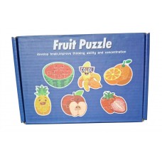 Set X 6 Rompecabezas Didácticos de Frutas para Niños - Fruit Puzzle