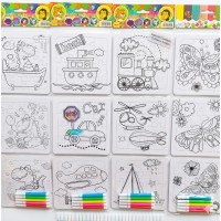 Set de Rompecabezas para Colorear - 3 Modelos + 5 Marcadores de Colores