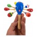 Sonajero Maraca Chica de Madera Infantil - Estimulación Temprana