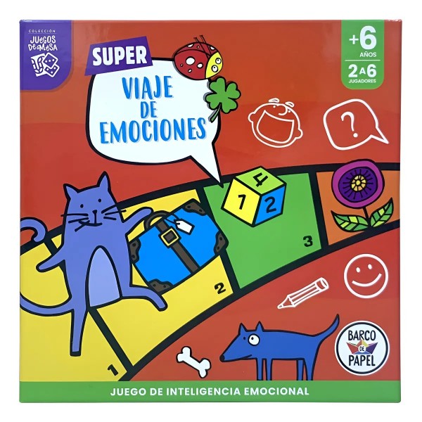 Súper Viaje de Emociones – Juego de Mesa + Guía de las Emociones - El Barco de Papel - Juego Emociones x Mayor