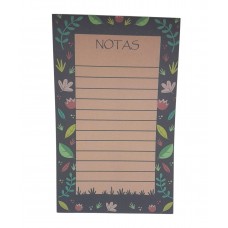 Bloc de Notas Rayado con Diseño Floral 12x19cm - Mayorista de Librería