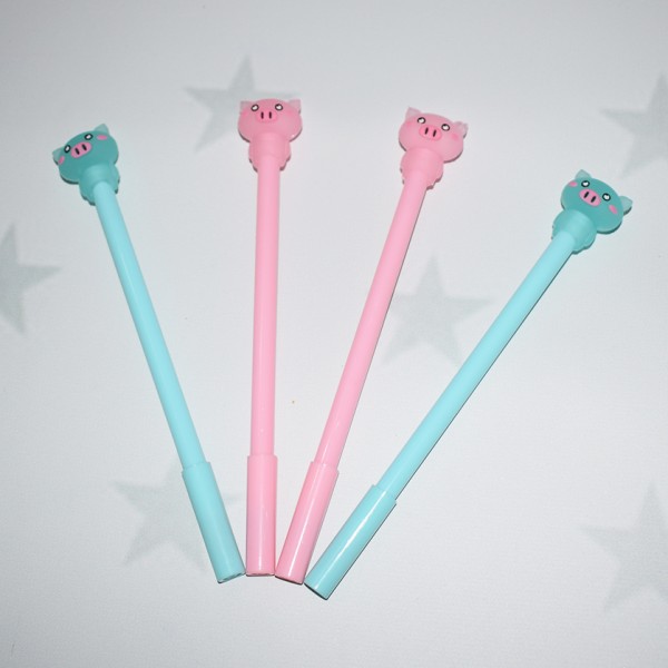 Bolígrafo Gel Cerdito Kawaii - Trazo Fino (Colección Pastel) - Librería Mayorista Online