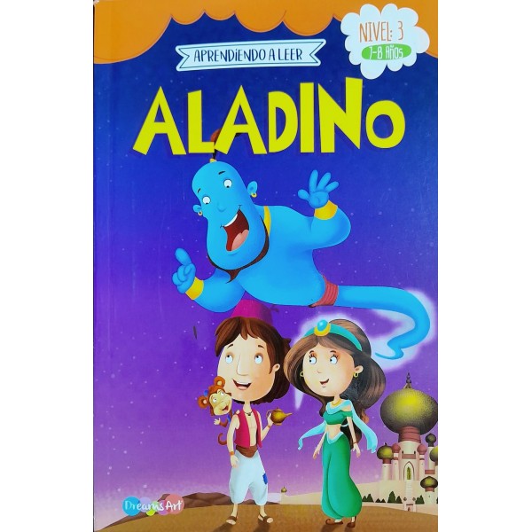 Aprendiendo a leer Aladino: libro de cuentos, tapa blanda, 22x14 cm, 32p Nivel 3: 7 a 8 años