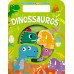 Dinosaurios - Libro Infantil Aprende y Diviértete - Libro Tapa Dura Troquelado - 15x20 cm - 10 páginas