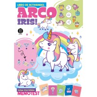 Libro de Actividades Infantil "Arco Iris! Incluye divertidísimo Memotest" (20x28 cm) - 16 pág