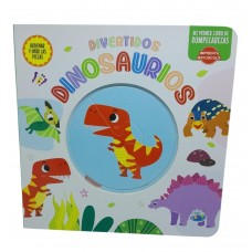 Divertidos Dinosaurios – Aprendizaje y aventura en cada juego - Libro tapa dura con 4 rompecabezas - 17x17 cm 8 pág