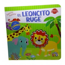 El Leoncito Ruge – Diversión y Aprendizaje para los Más Pequeños - 17x17 cm 16 pág Tapa dura con Squishy (sonido al apretar)