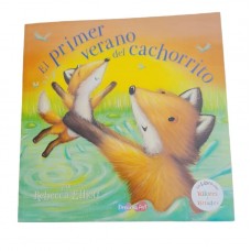 Libro de cuentos El primer verano del cachorrito: 21x21 cm, tapa blanda, papel ilustración, 24 páginas