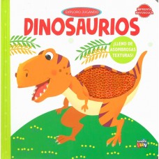 Exploro jugando Dinosaurios: libro de tapa dura con textura, 18x18 cm - Aventura y Descubrimiento para Manitos Curiosas