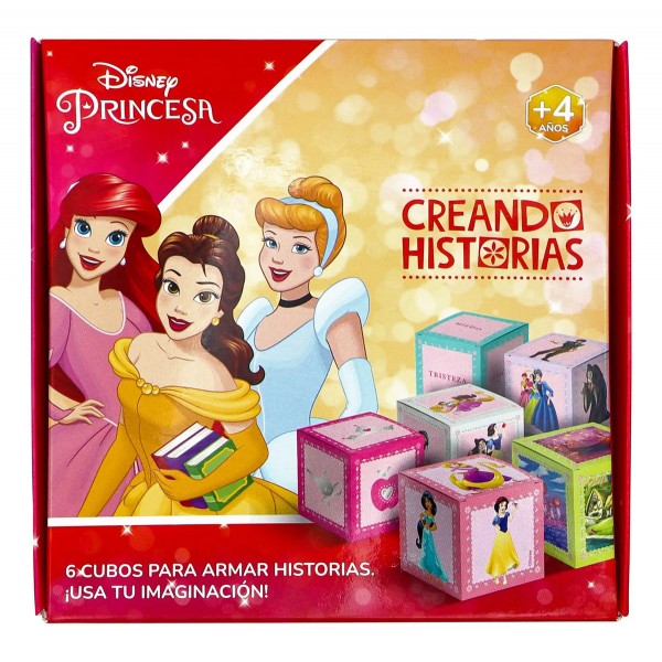 Juego de Mesa Disney Princesas: Creando Historias con Cubos - Desafío de Imaginación - Barco de Papel