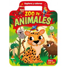 Mi Valijita "Explora y Colorea" - Colección Zoo de Animales (Full Color) - Libros Infantiles x Mayor