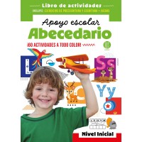 Libro de Actividades: Apoyo Escolar Abecedario - Nivel Inicial - 60 Actividades a Todo Color