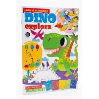 Dino Explora - Incluye Memotest (20x28 cm - 32 Págs) - Libro de Actividades x Mayor