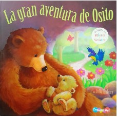 Libro de cuentos La gran aventura de osito: 21x21 cm, tapa blanda, papel ilustración, 24 páginas