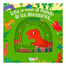 Echa un vistazo al mundo de los dinosaurios – Libro Interactivo con Solapas y Texturas para Niños