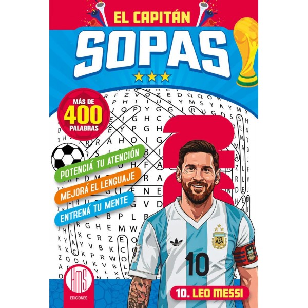 Sopas de Letras: Tapas de la Selección Argentina (15x23 cm - 32 Págs)