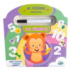 Libro Infantil de Actividades Reutilizable | Pizarra para Escribir y Borrar con Marcador al Agua - Los Números | Brainy Kids