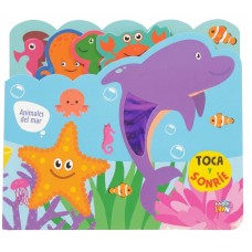 Animales Del Mar - Libro Infantil Con Texturas Toca Y Sonríe - 20x18 cm - Tapa dura