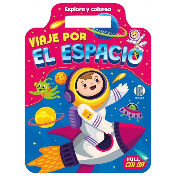 Valijita para Colorear Viaje por el Espacio - Con Manija (23x31 cm - 16 Págs) Valijita para Colorear Viaje por el Espacio - Con Manija (23x31 cm - 16 Págs)