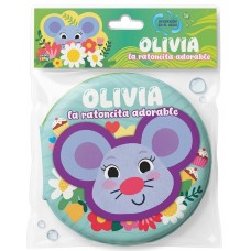 Libro para el Baño Olivia la Ratoncita Adorable - Colección Diversión en el Agua - 15x15 cm - 6 páginas