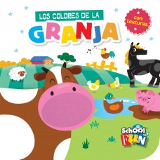 Los Colores de la Granja con Texturas – Colección Texturitas School-Fun | Aprende Colores y Sensaciones | 15x15 cm 10 pág